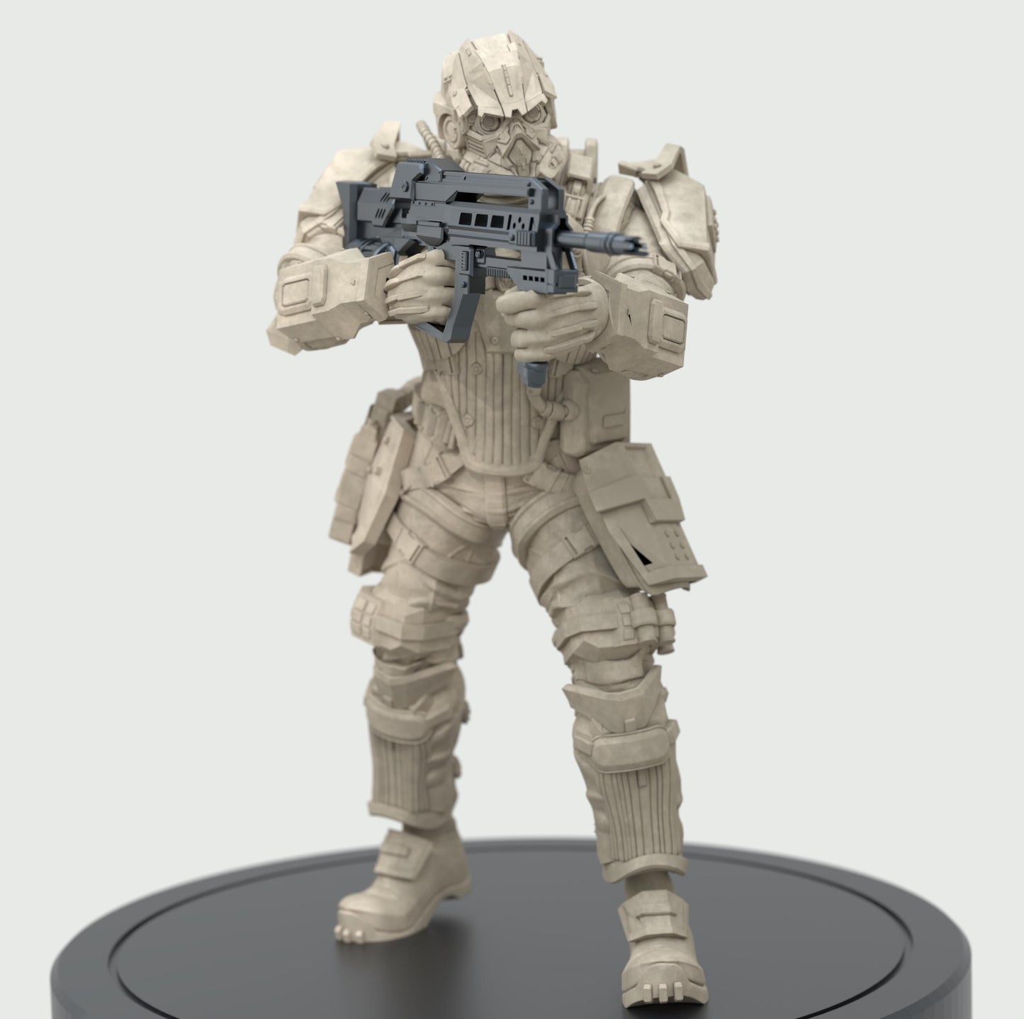 Killzone Assault Trooper by 3DArtGuy 32mm scale, 50mm or 100mm, Miniature War Gaming Figure, gaming, Space, Proxy, Fantasy, Sci-Fi, Trooper