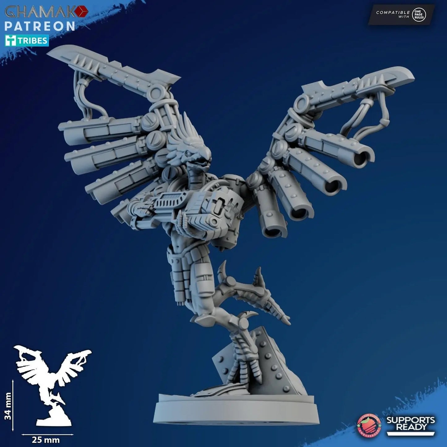 Talon Marauders by Ghamak Sci-fi 28mm Heroic Scale Miniature, 34mm tall, 10 Units, Proxy, Grimdark, Sci-Fi, OPR