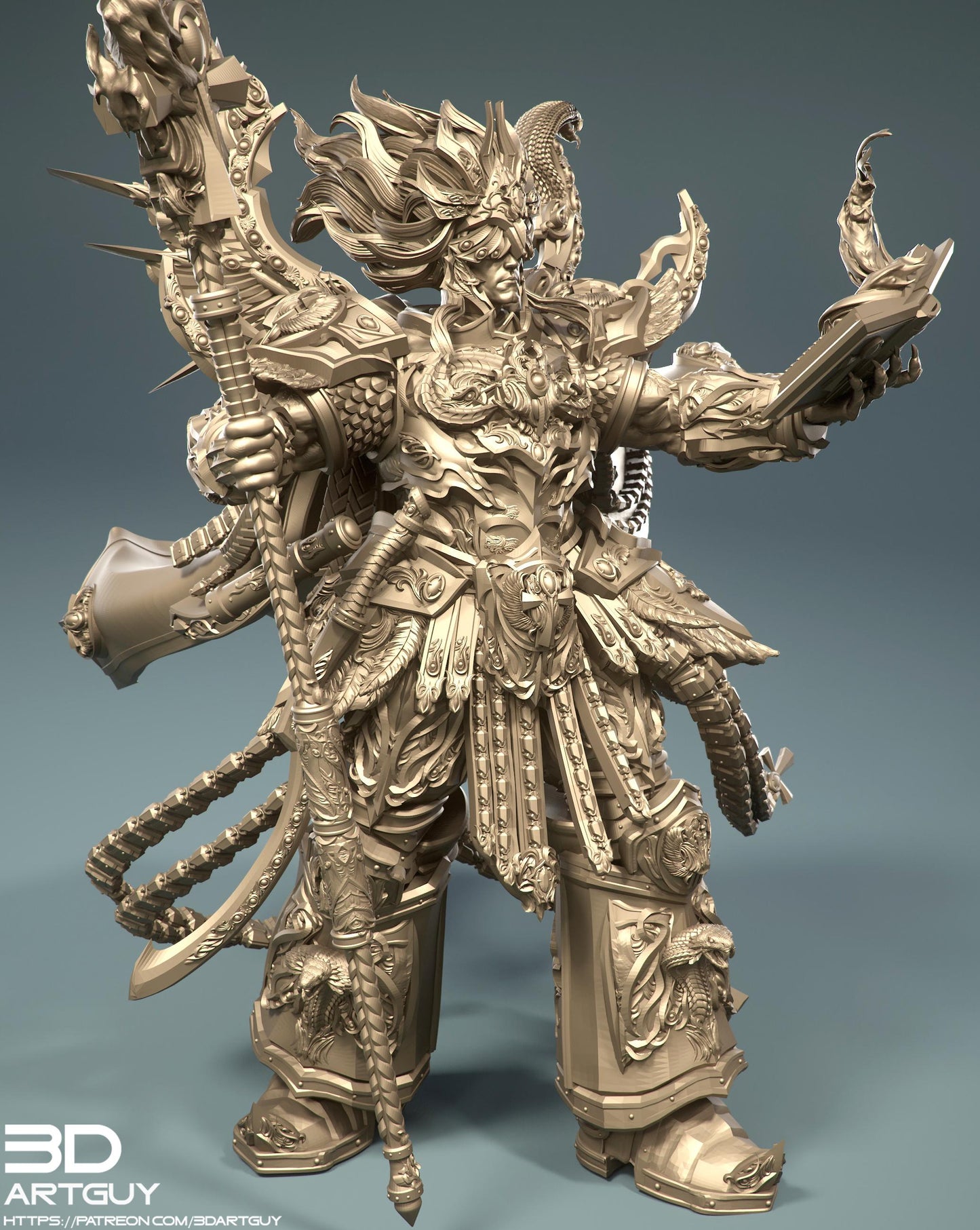 BMG, Big Magical Giant by 3DArtGuy 32mm scale, 50mm or 100mm, Miniature War Gaming Figure