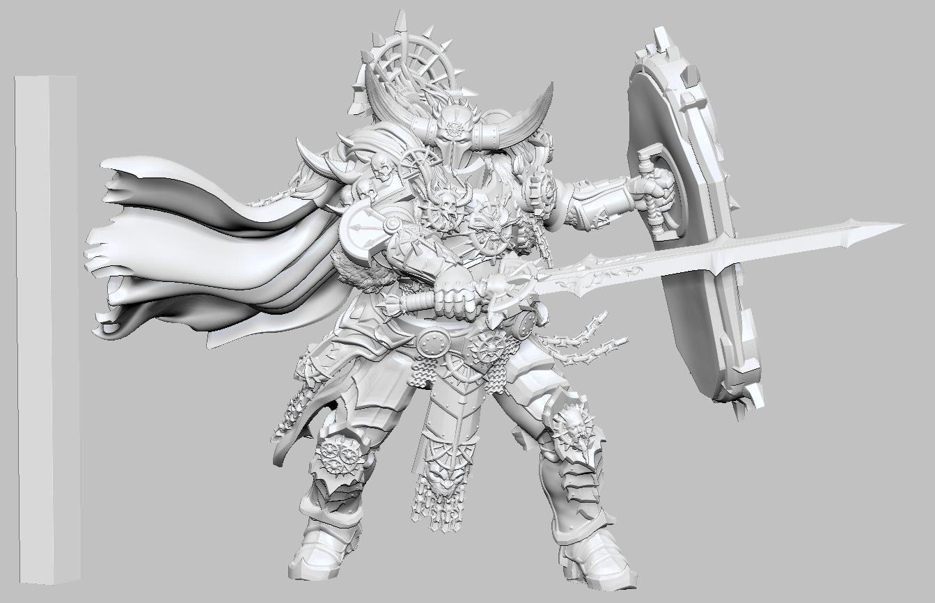 Herald of the Apocalypse by 3DArtGuy 32mm scale, 50mm or 100mm, Miniature War Gaming Figure