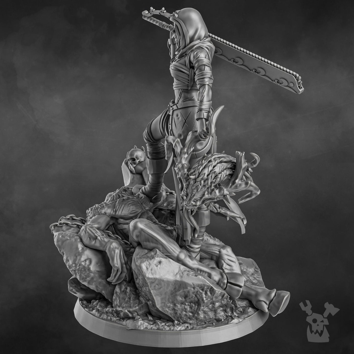 Sister Executioner (34mm and 70mm versions) by DakkaDakka 28/32mm Heroic Scale Miniature