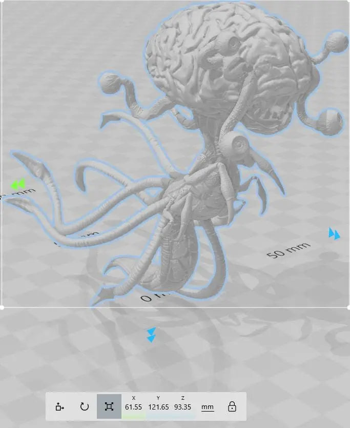 Brain of Salvation by Epic Miniatures 32mm scale, 95mm tall, Miniature War Gaming Figure, Sci-fi, monster, alien, brain