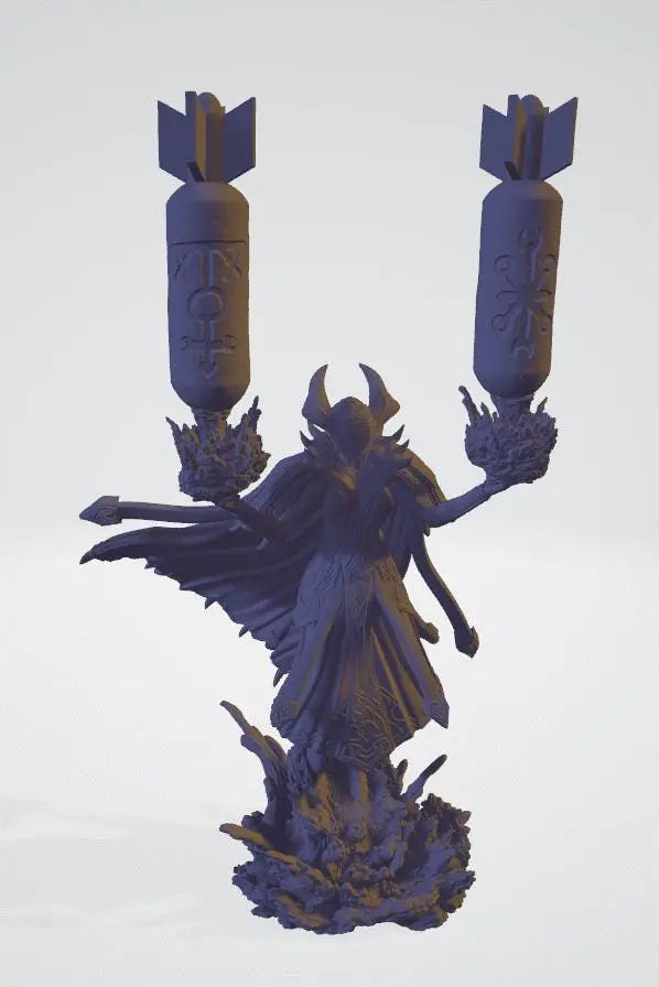 Tagbilaran Artillery Witch by Papsikels Miniature, 35mm Miniature, 28/32mm Heroic Scale, War Gaming, Proxy, Trench Crusade, Tabletop gaming