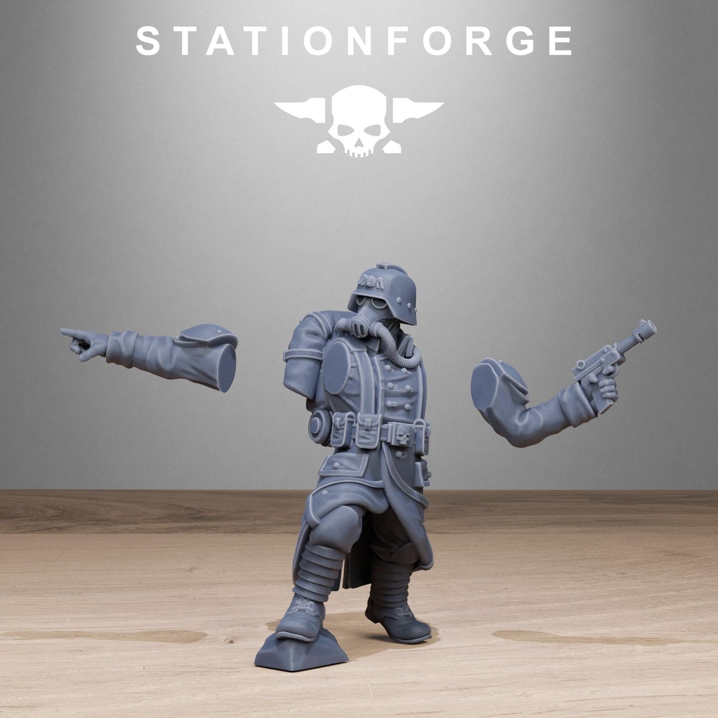 Grimguard Rocketers by Station Forge 28/32mm Heroic Scale Miniature, 34mm tall, 10 Units