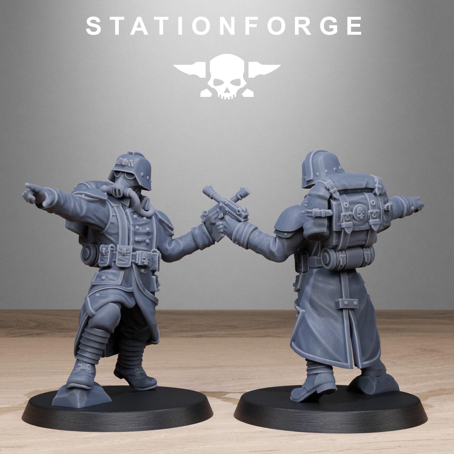 Grimguard Rocketers by Station Forge 28/32mm Heroic Scale Miniature, 34mm tall, 10 Units