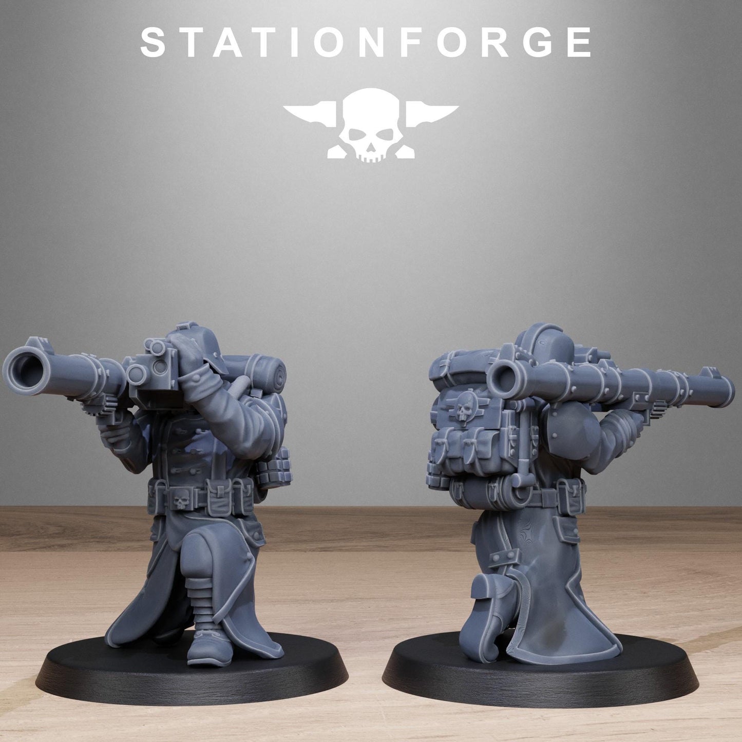 Grimguard Rocketers by Station Forge 28/32mm Heroic Scale Miniature, 34mm tall, 10 Units