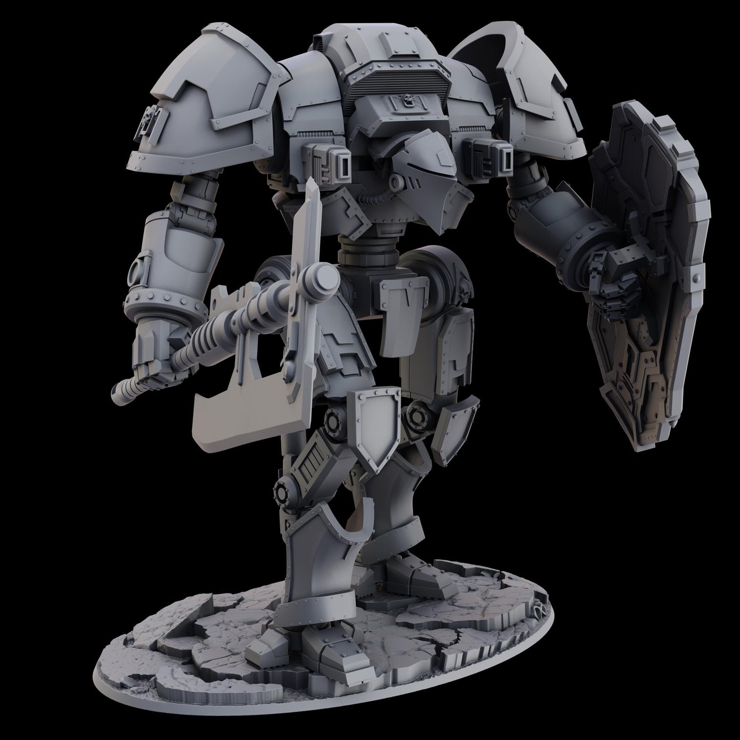 Guardian Titan by Ghamak Heroic 28/32mm Scale Miniature, 195mm tall, 170x109mm base