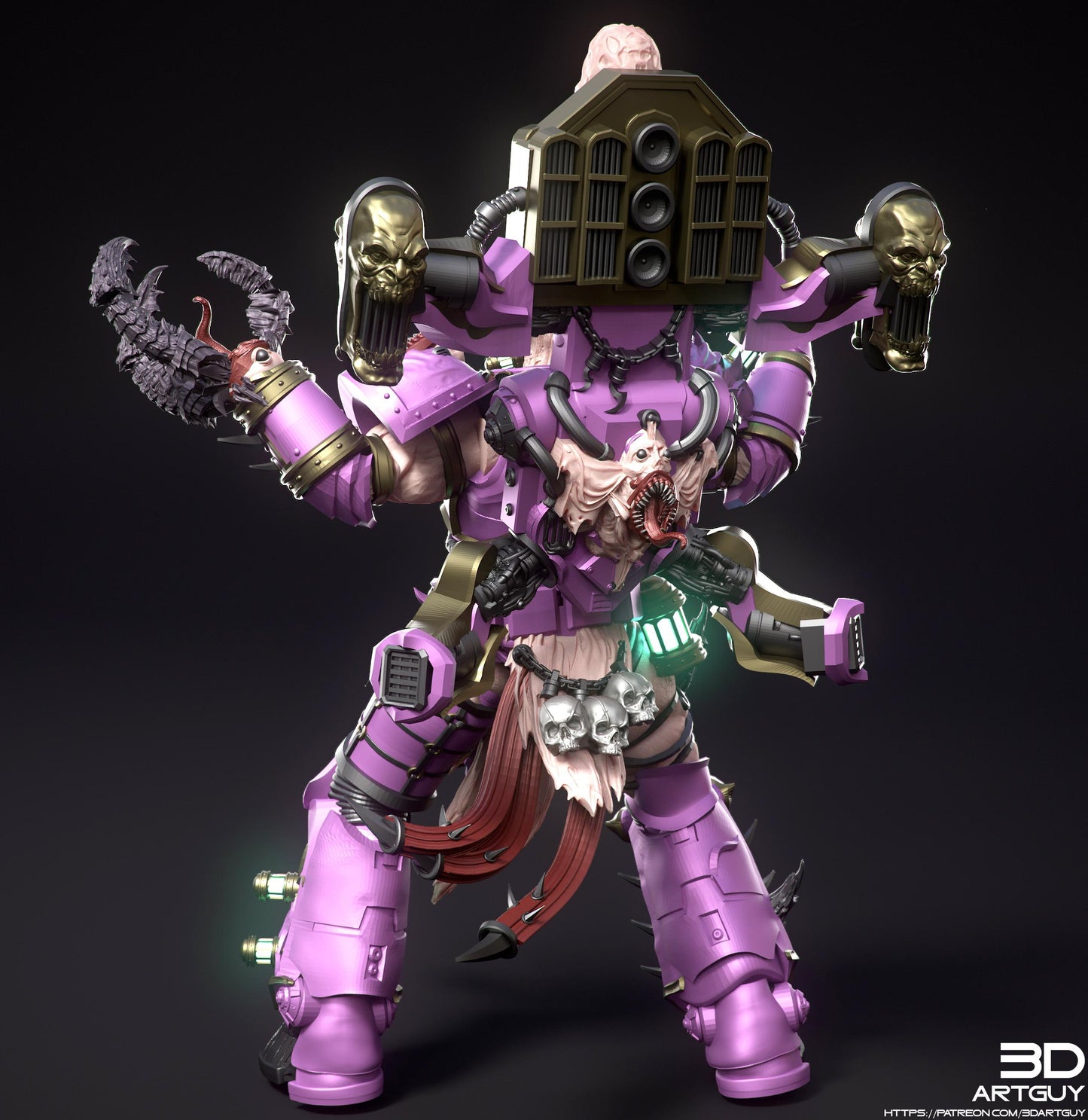 Noisy Junkie by 3DArtGuy 32mm scale, 50mm or 100mm