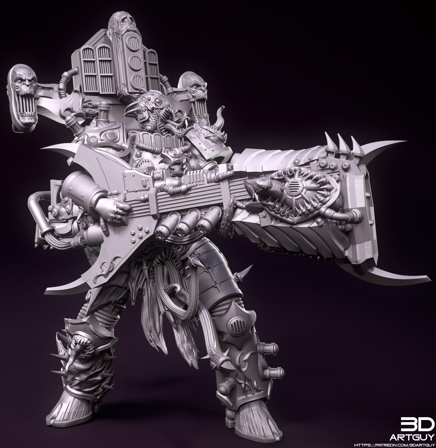 Noisy Junkie by 3DArtGuy 32mm scale, 50mm or 100mm