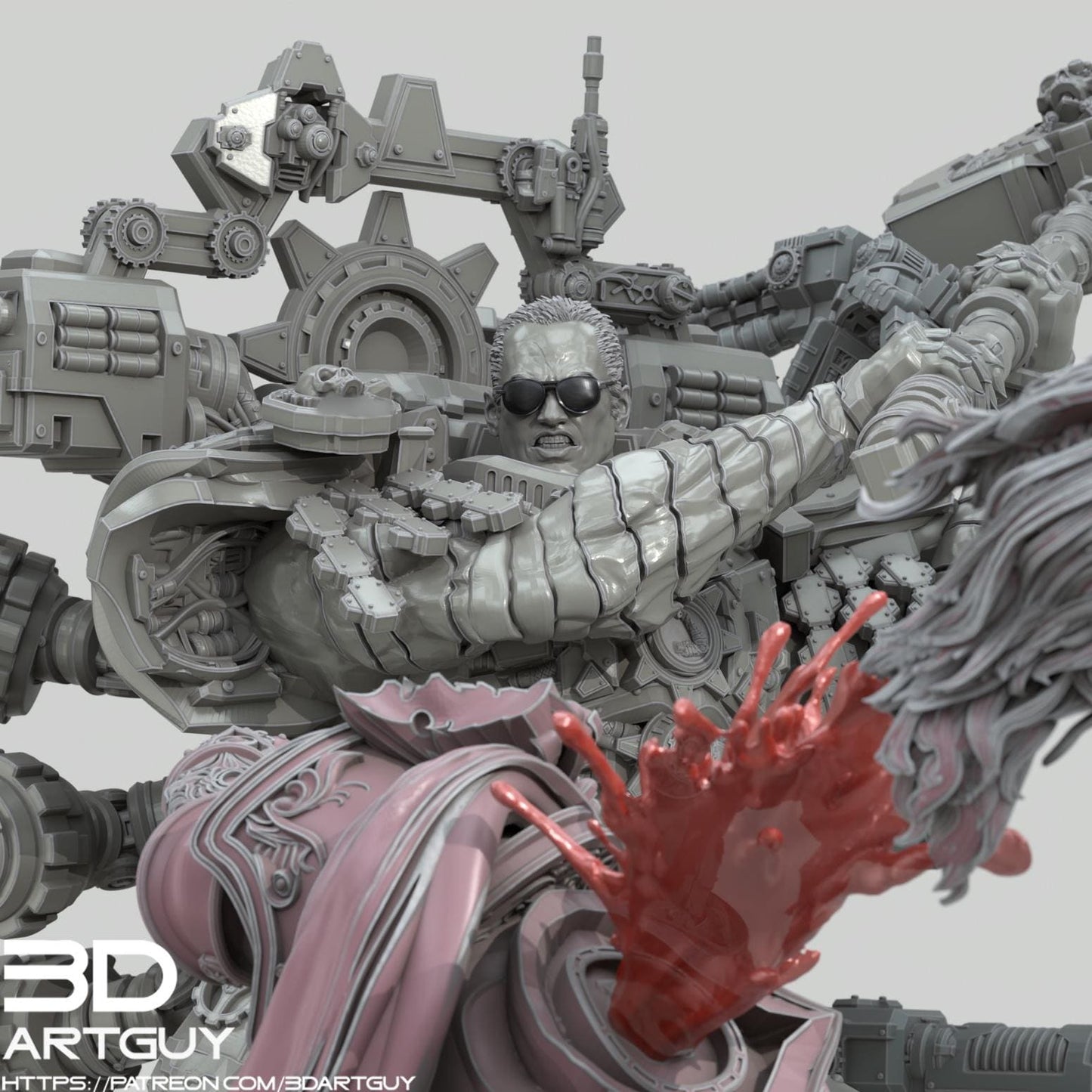 The Relentless One by 3DArtGuy 32mm scale, 50mm or 100mm, Miniature War Gaming Figure