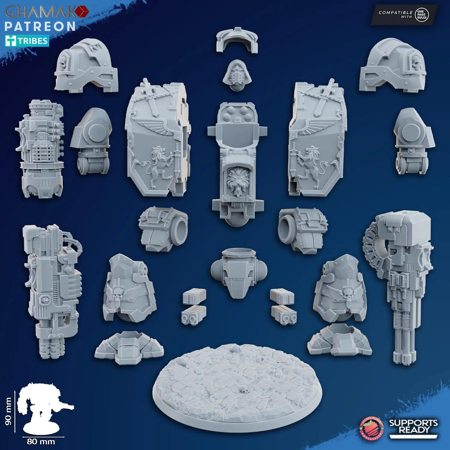 Ancient Sarcophagus by Ghamak Heroic 28mm Scale Miniature, 90mm tall