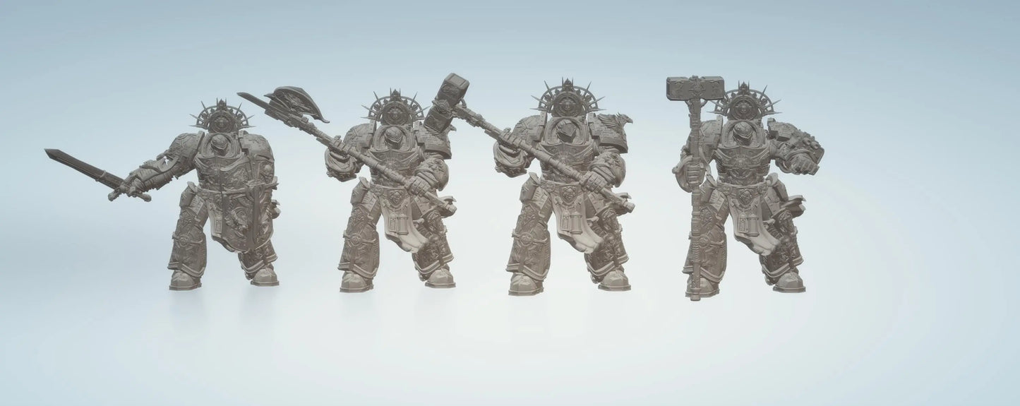 Knight Of Purity by 3DArtGuy 32mm scale, 50mm or 100mm, Miniature War Gaming Figure