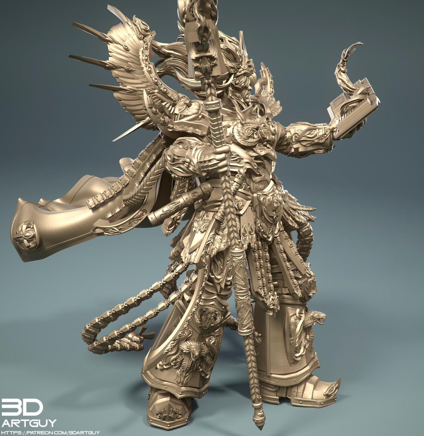 BMG, Big Magical Giant by 3DArtGuy 32mm scale, 50mm or 100mm, Miniature War Gaming Figure