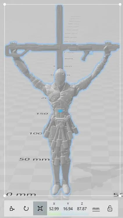 Baphomet Sorcerer by Papikels Miniature, 87mm Miniature, 32mm Scale, War Gaming, Proxy for Trench Crusade, Table top gaming