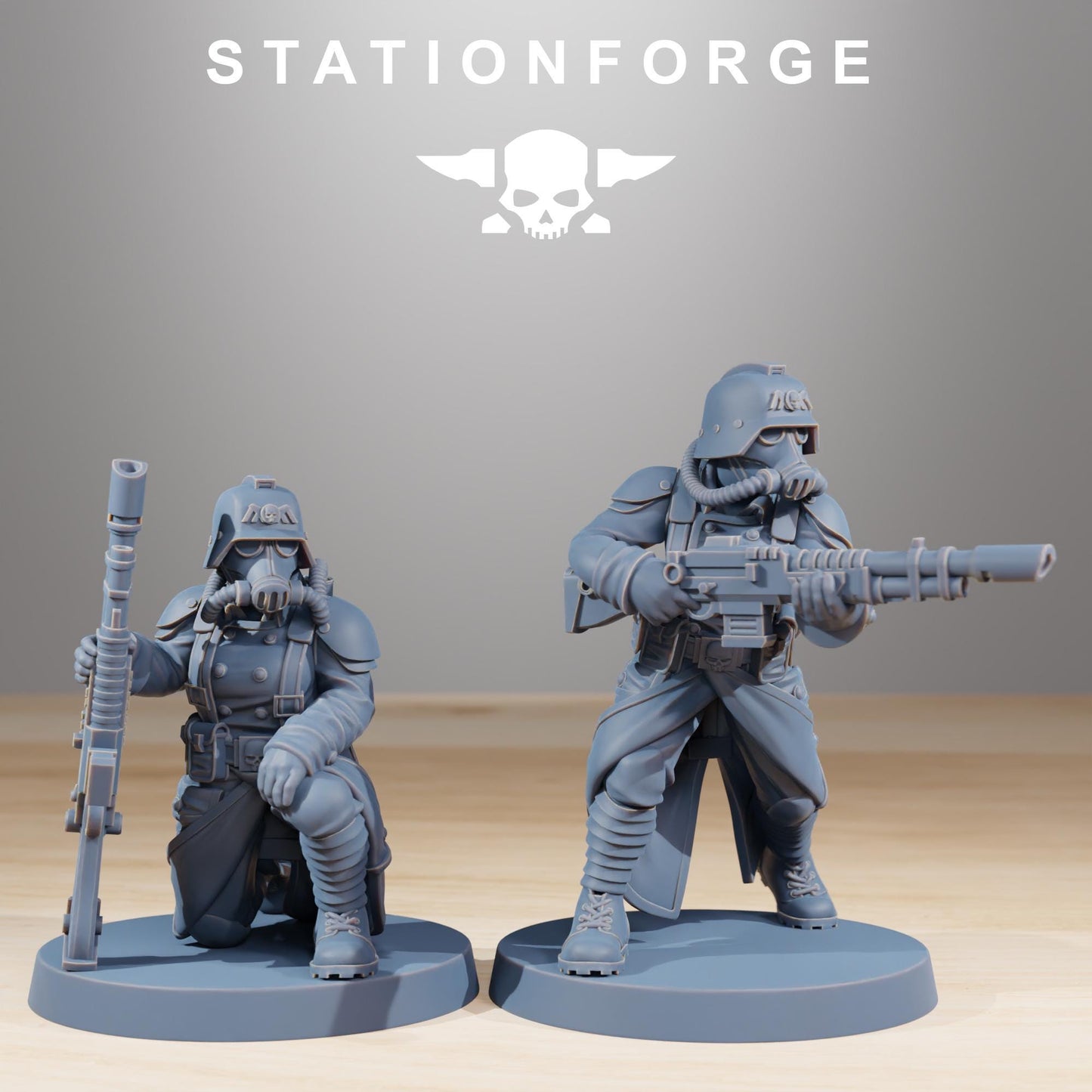 Grim Guard Sister of War by Station Forge 28/32mm Heroic Scale Miniature, 34mm tall, 10 Units, Proxy, Grimdark, Sci-Fi, OPR
