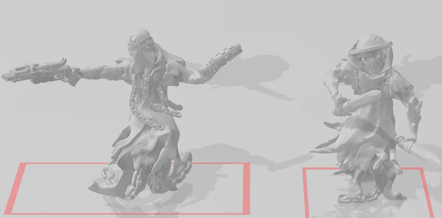 Trench Ghosts by Ratman Forge, 28/32mm scale miniature, 32mm tall