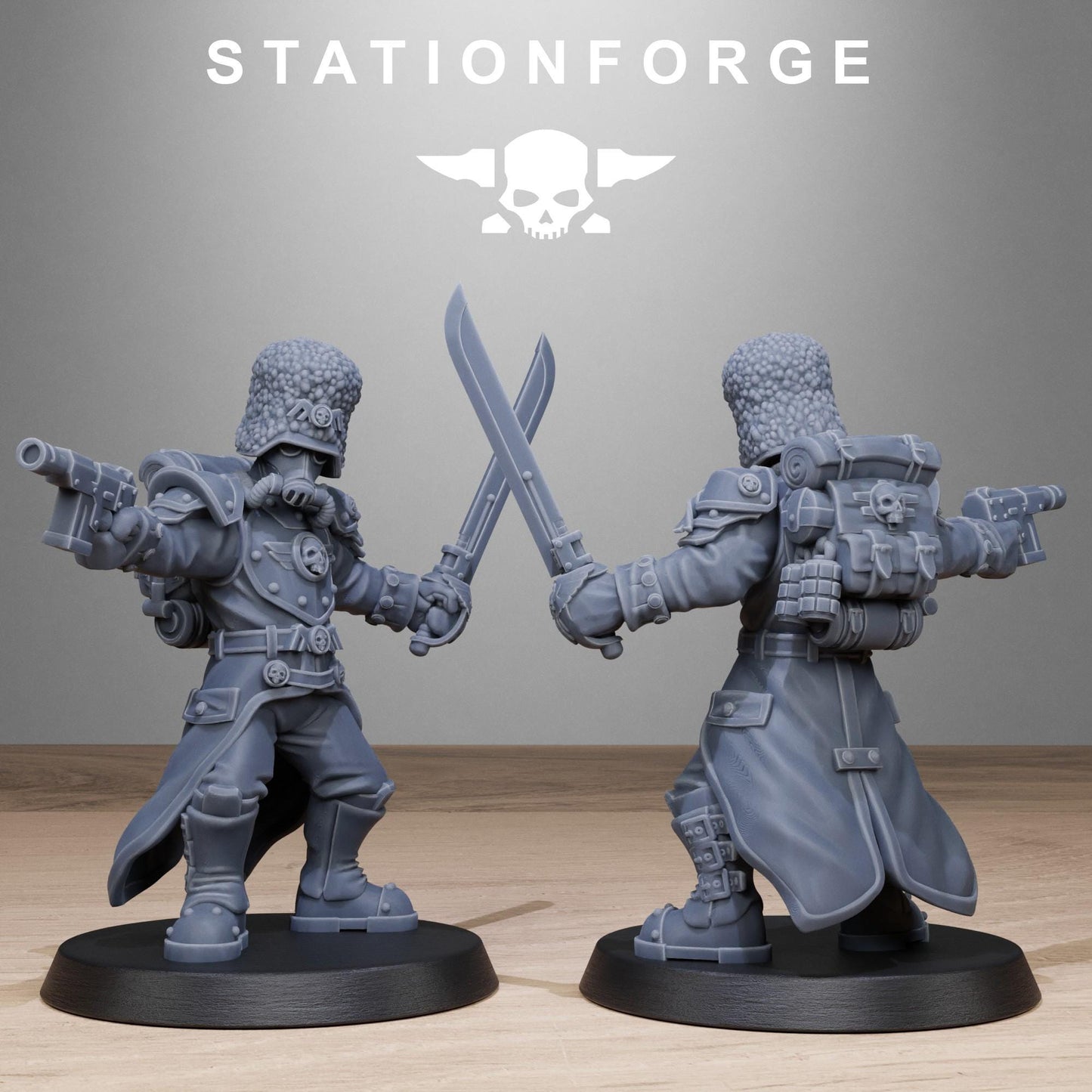 GrimCorp Seers by Station Forge 28mm Heroic Scale Miniature, 32mm tall, 10 Units