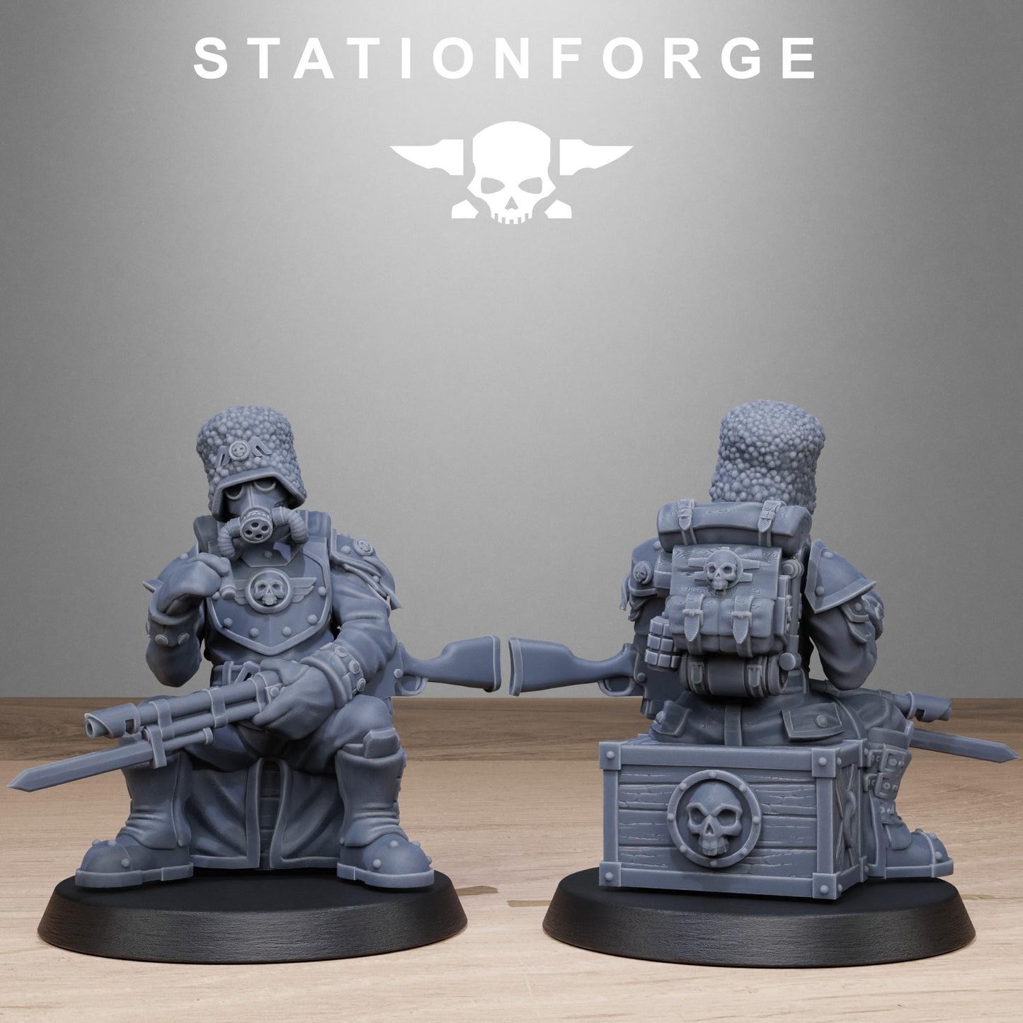GrimCorp Seers by Station Forge 28mm Heroic Scale Miniature, 32mm tall, 10 Units