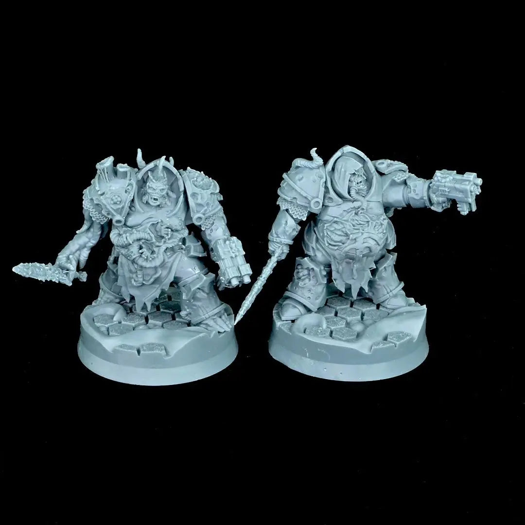 Chaos Plague - Annihilators Unit by Wild Mesh 28/32mm Heroic Scale Miniature, 45mm tall, 10 Units, Proxy, Grimdark, Sci-Fi, OPR