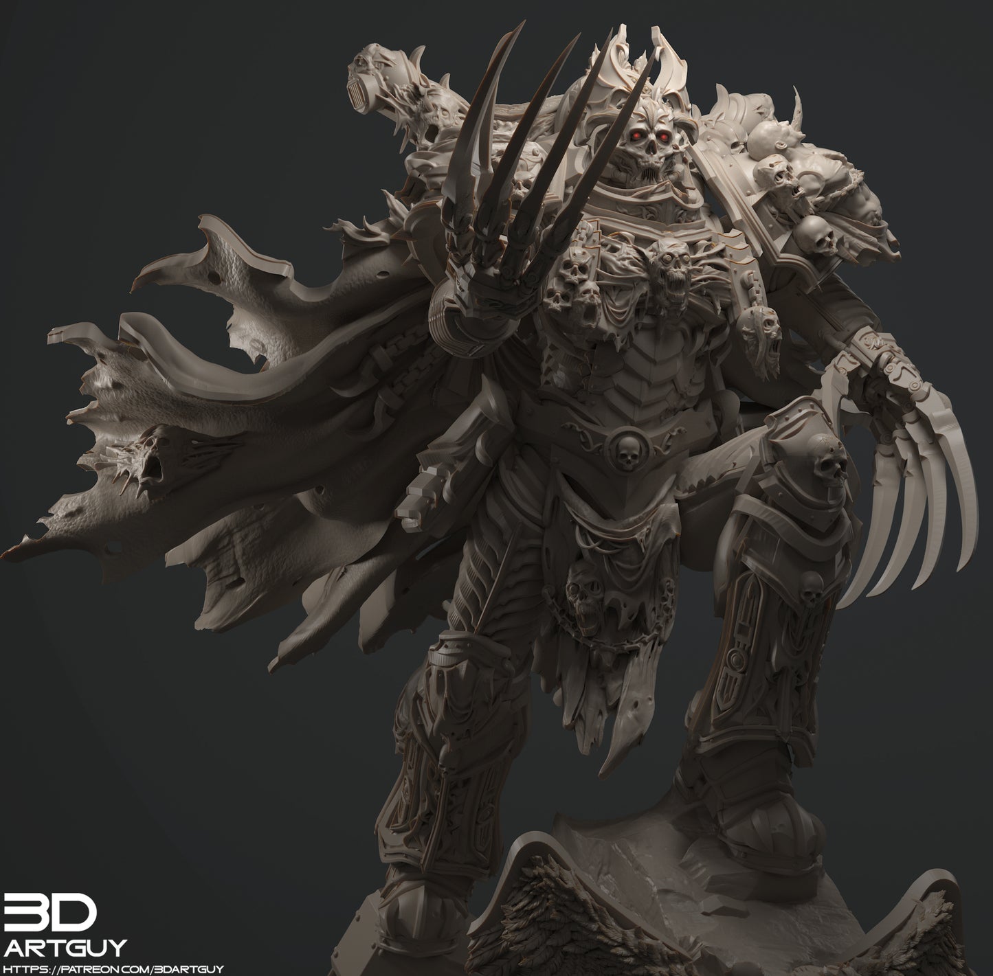 Boogeyman by 3DArtGuy 28/32mm scale, 50mm or 100mm, Miniature War Gaming Figure