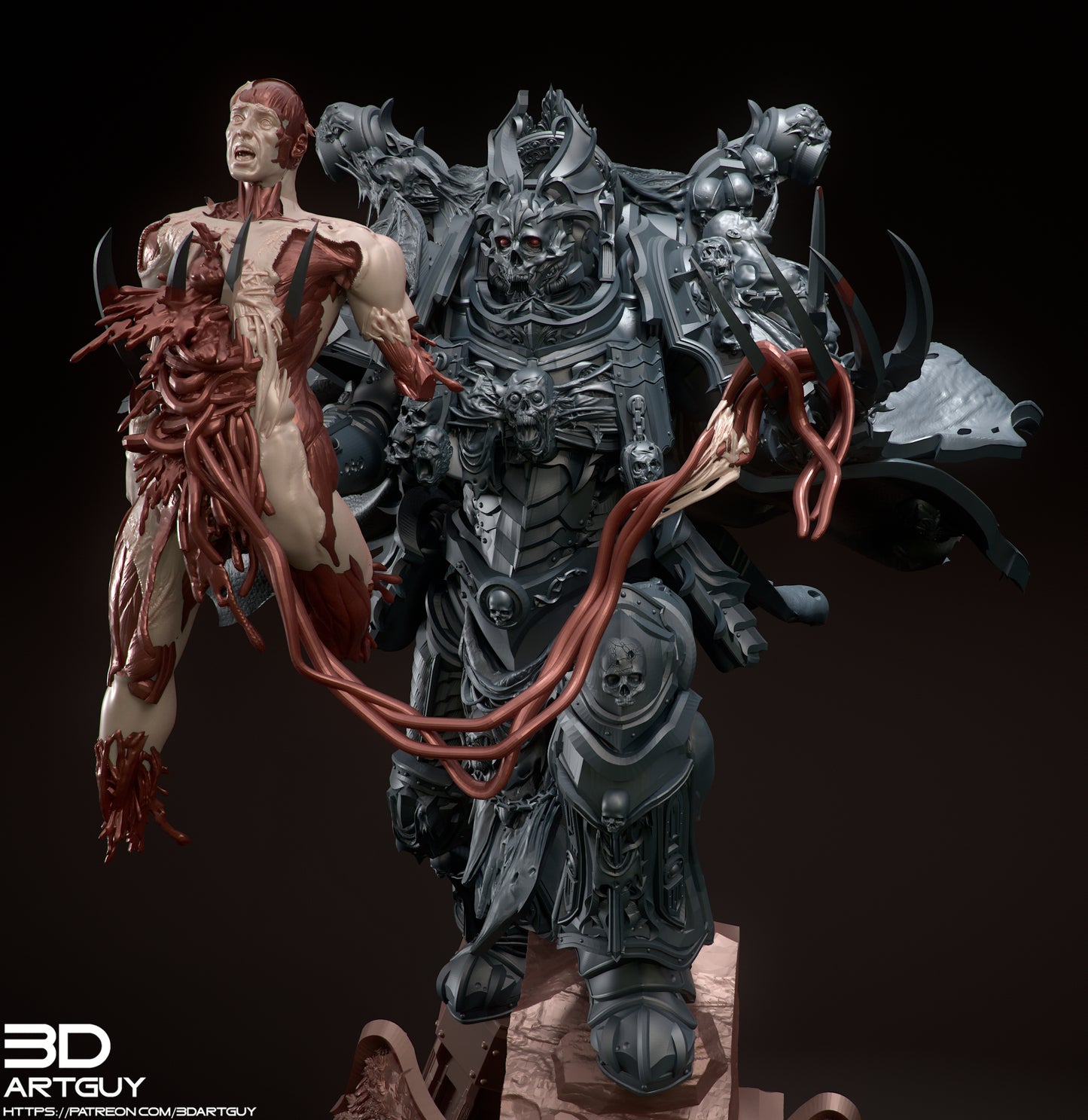 Boogeyman by 3DArtGuy 28/32mm scale, 50mm or 100mm, Miniature War Gaming Figure