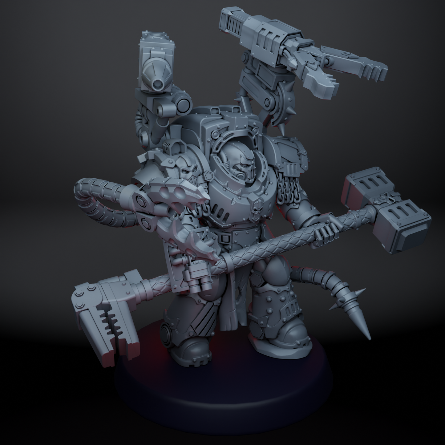 Steel Master by RatMan Forge – Resin Printed Grimdark Heavy Armor Mini (28/32mm)