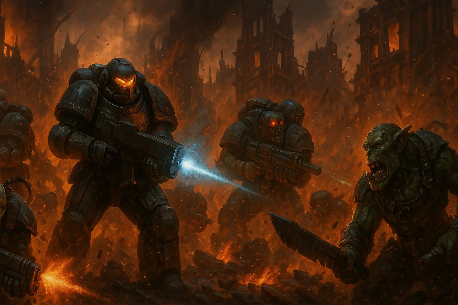 Grim Dark Sci-Fi Mega Diamonds & Schwartzreiter Mini Forge