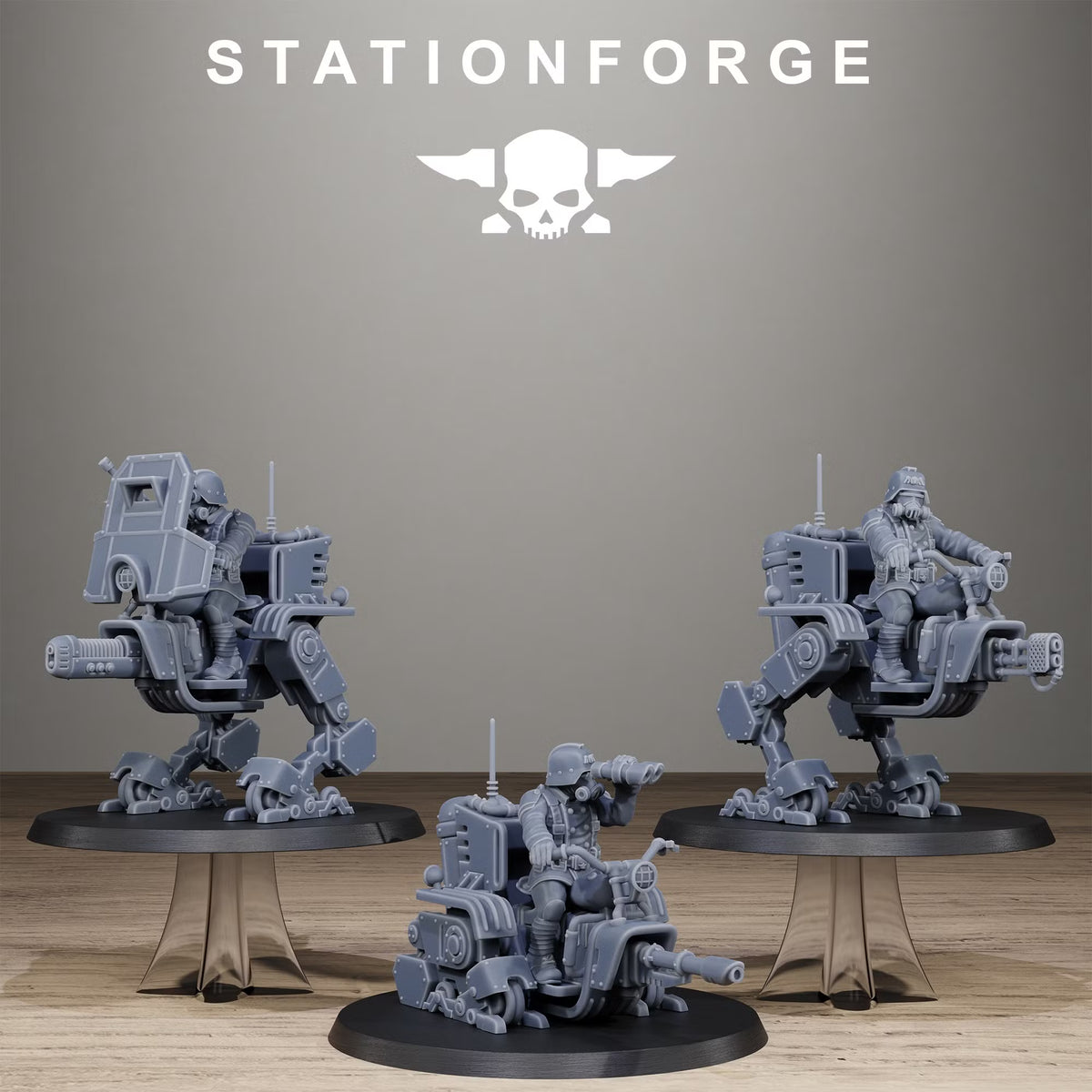 Grim Guard Mini Walker by Station Forge – Resin Printed Grimdark Sci-Fi Walker (28/32mm)