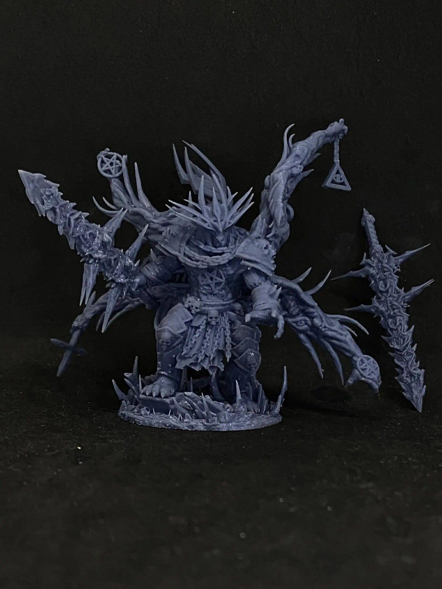 Mangkanur, Preator Of Immorality by Papsikels Miniature, 100mm tall Miniature, 28/32mm Scale, War Gaming Figure, Proxy for Trench Crusade My Store