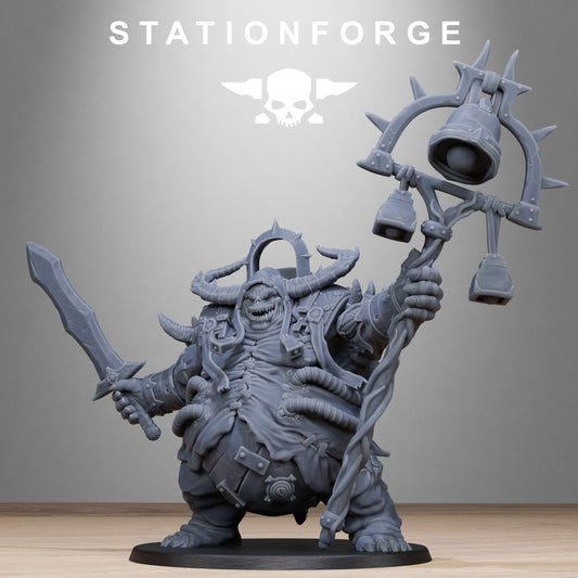Corrupted Lord of the Filth by Station Forge 28/32mm Scale Miniature, 73mm tall, Great Unclean One Proxy