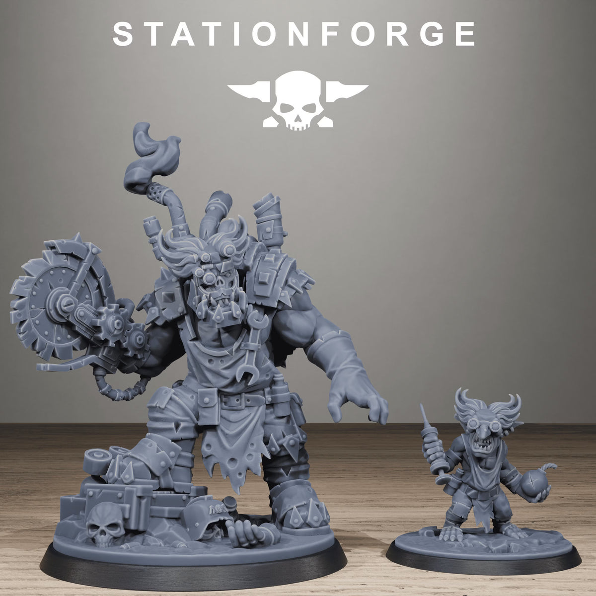 Orkaz Mad Scientist by Station Forge – Resin Printed Grimdark Hero