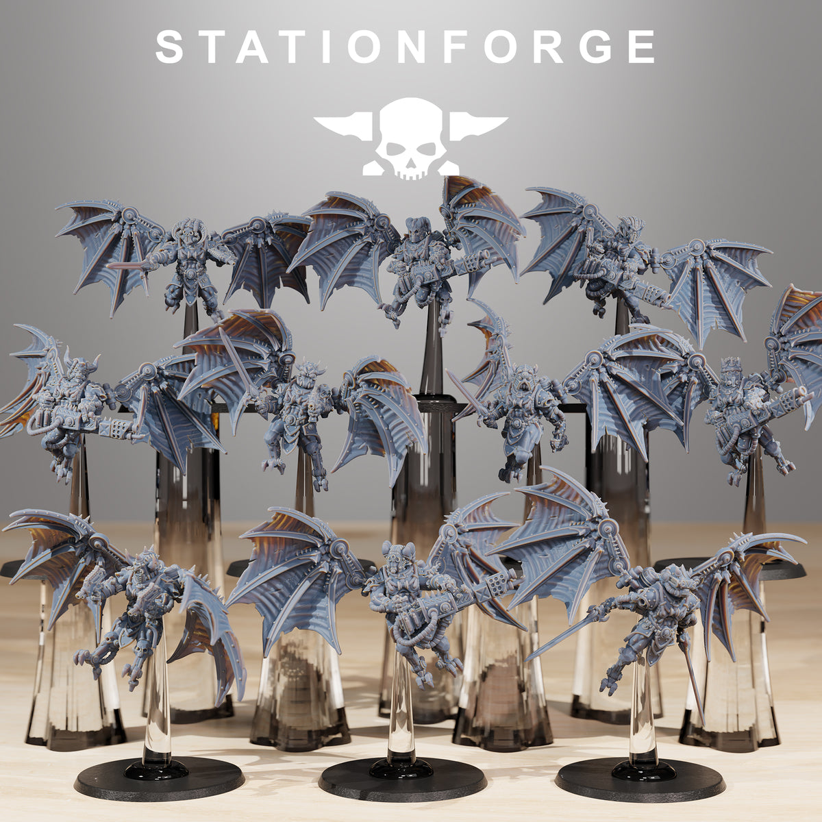 Scavenger Flyers by Station Forge – Resin Printed Grimdark Sci-Fi Flyer Kit