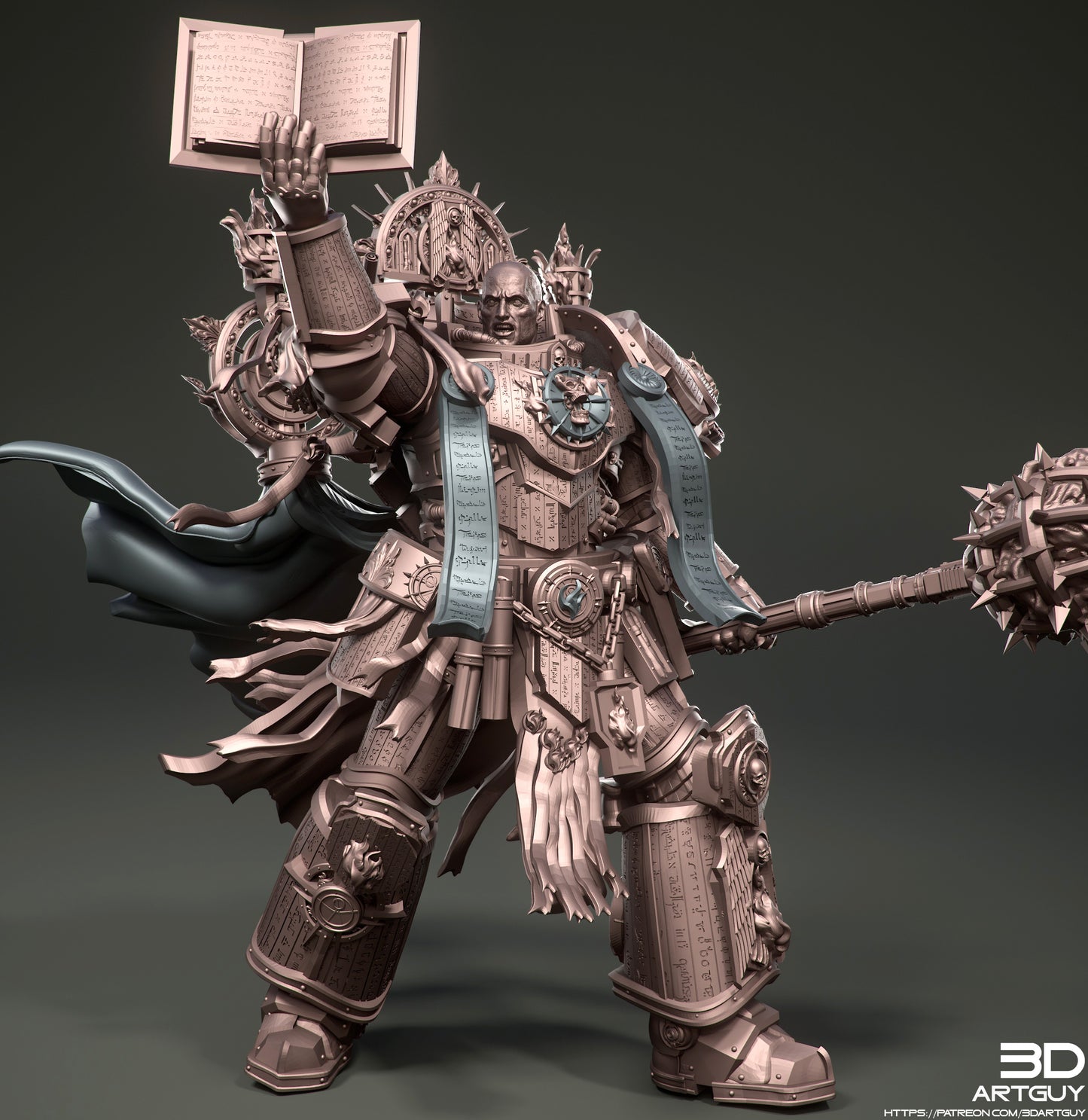 True Believer by 3DArtGuy 28/32mm scale, 50mm or 100m Miniature War Gaming Figure