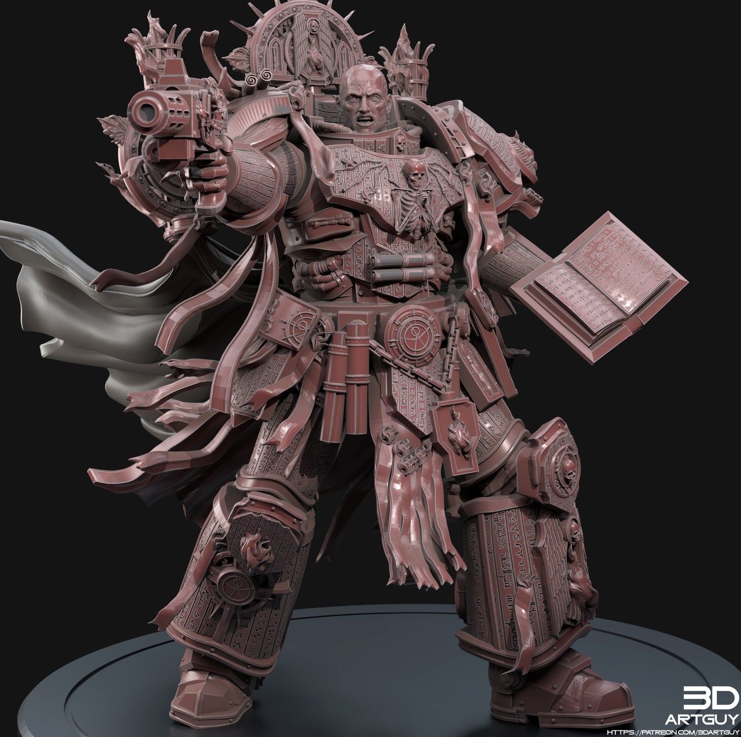 True Believer by 3DArtGuy 28/32mm scale, 50mm or 100m Miniature War Gaming Figure