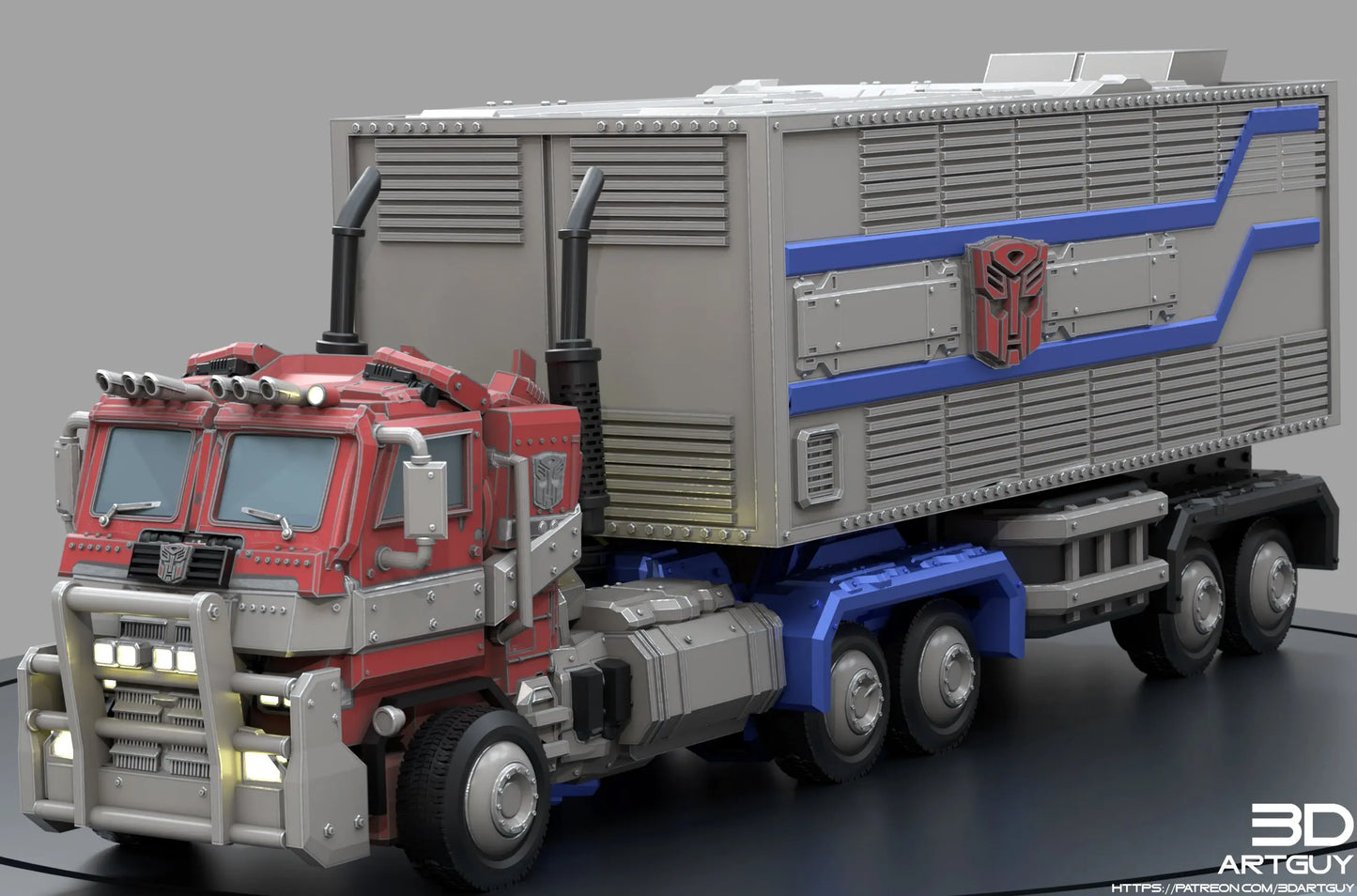 Optimus Prime by 3DArtGuy 28/32mm scale, 50mm or 100mm, Miniature War Gaming Figure, Transformer My Store