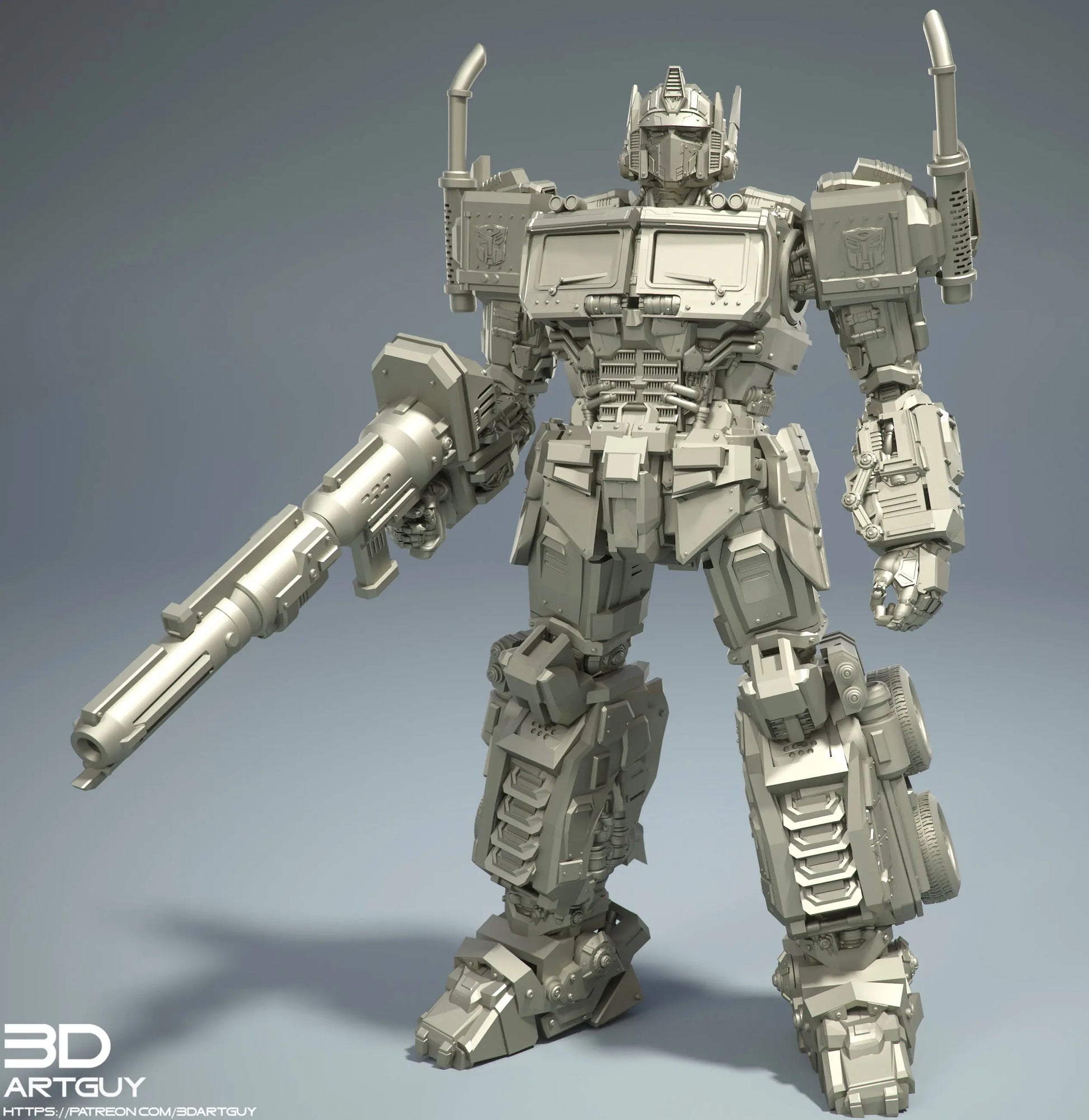 Optimus Prime by 3DArtGuy 28/32mm scale, 50mm or 100mm, Miniature War Gaming Figure, Transformer My Store