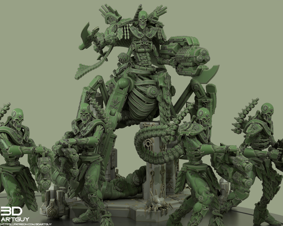 Ancient Annihilator Army by 3DArtGuy | Heroic Scale Resin Printed Miniature Kit (135mm Tall)
