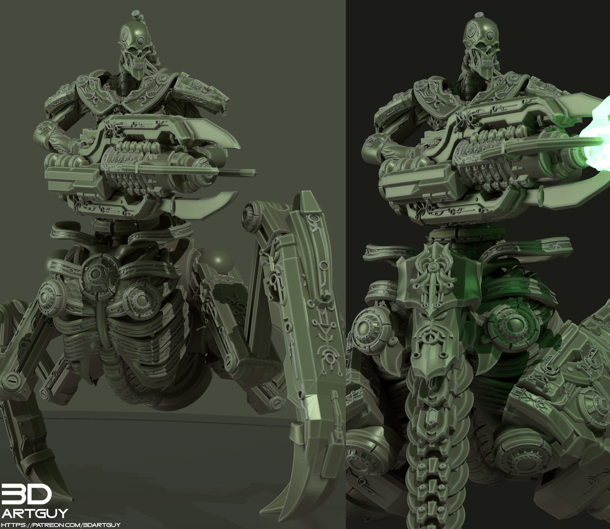 Ancient Annihilator Army by 3DArtGuy | Heroic Scale Resin Printed Miniature Kit (135mm Tall)