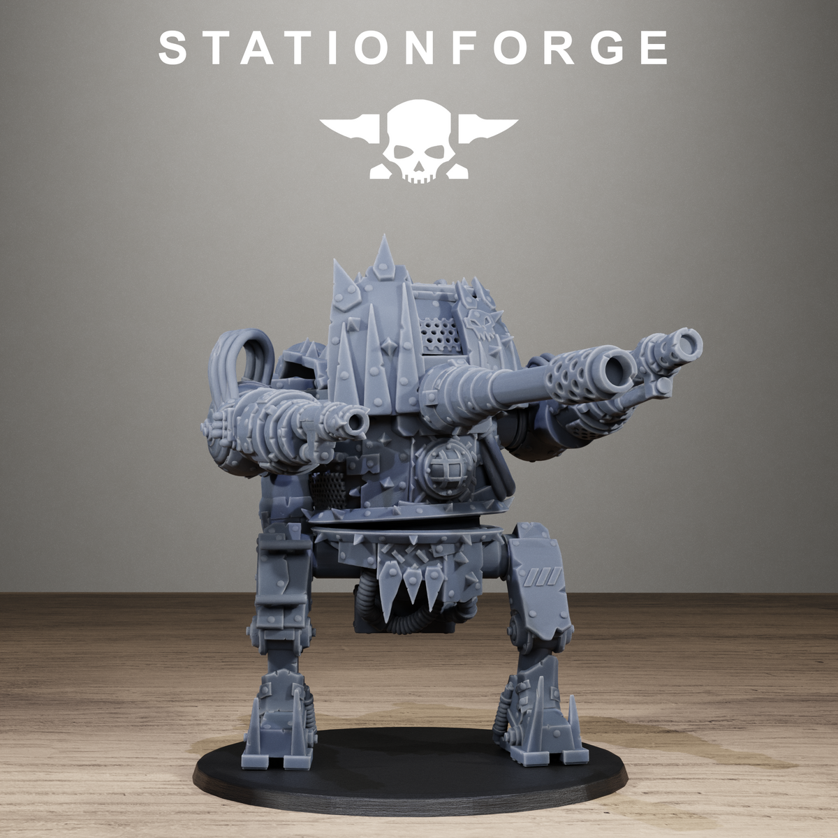 Orkaz Chicken Walker by Station Forge | Heroic Scale Resin Printed Walker (90mm Tall)