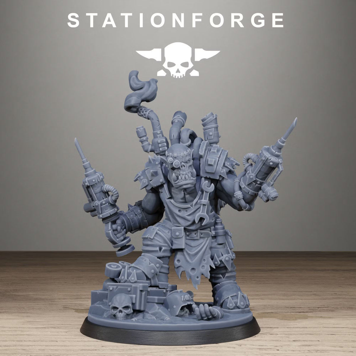 Orkaz Mad Scientist by Station Forge – Resin Printed Grimdark Hero