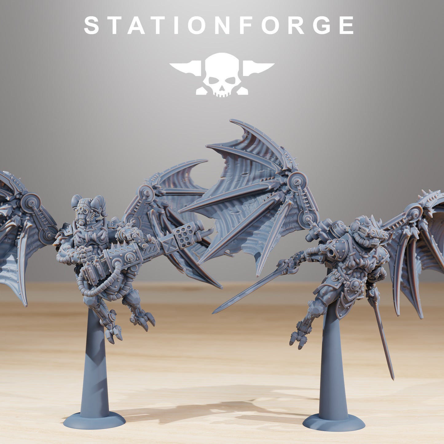Scavenger Flyers by Station Forge – Resin Printed Grimdark Sci-Fi Flyer Kit