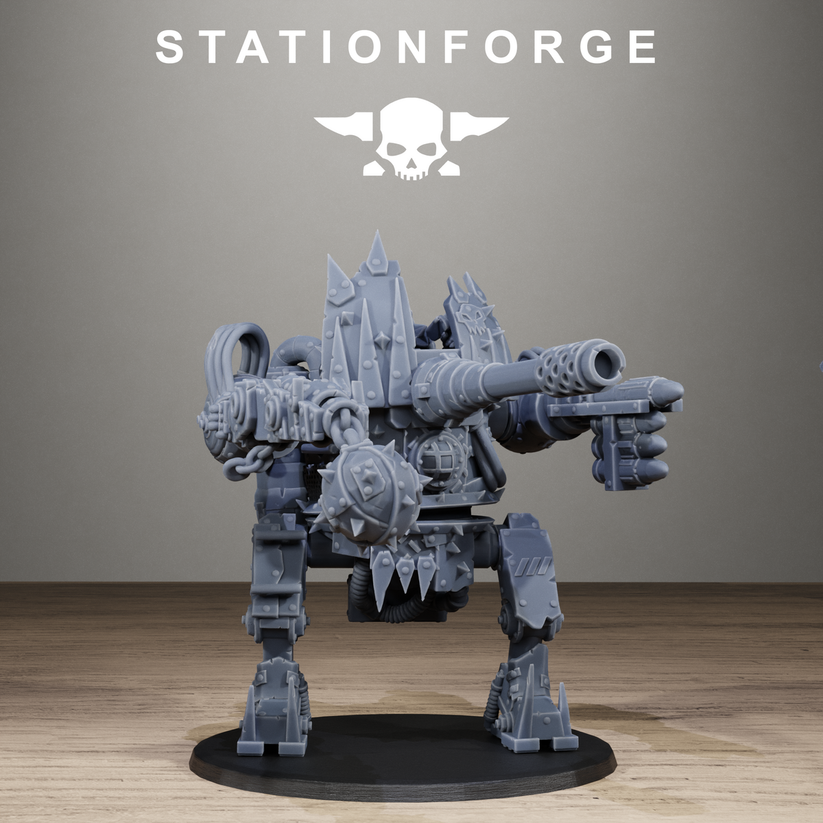 Orkaz Chicken Walker by Station Forge | Heroic Scale Resin Printed Walker (90mm Tall)