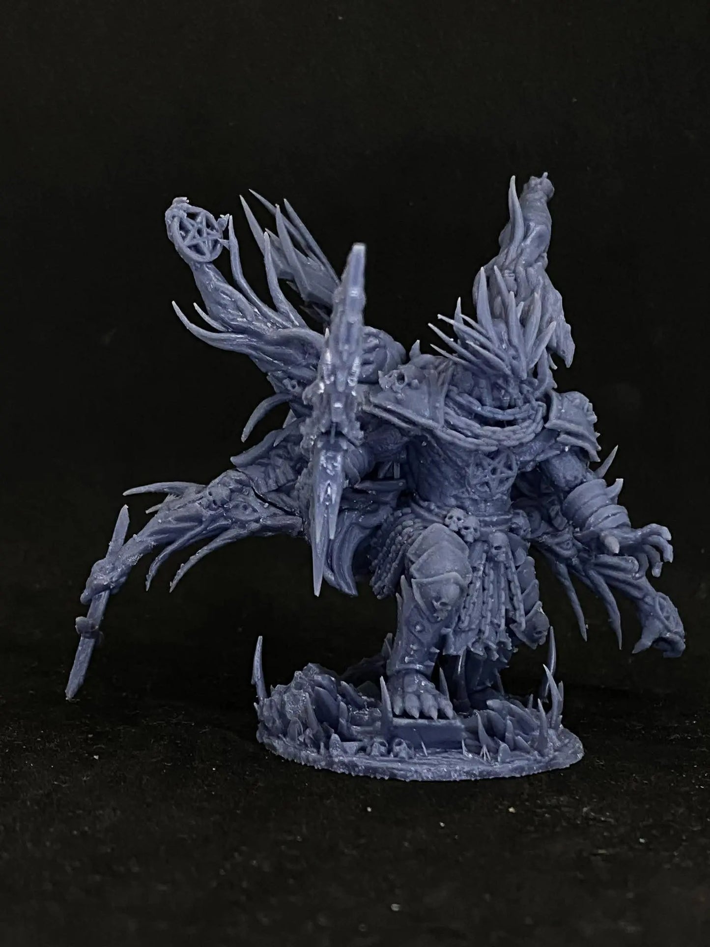 Mangkanur, Preator Of Immorality by Papsikels Miniature, 100mm tall Miniature, 28/32mm Scale, War Gaming Figure, Proxy for Trench Crusade My Store