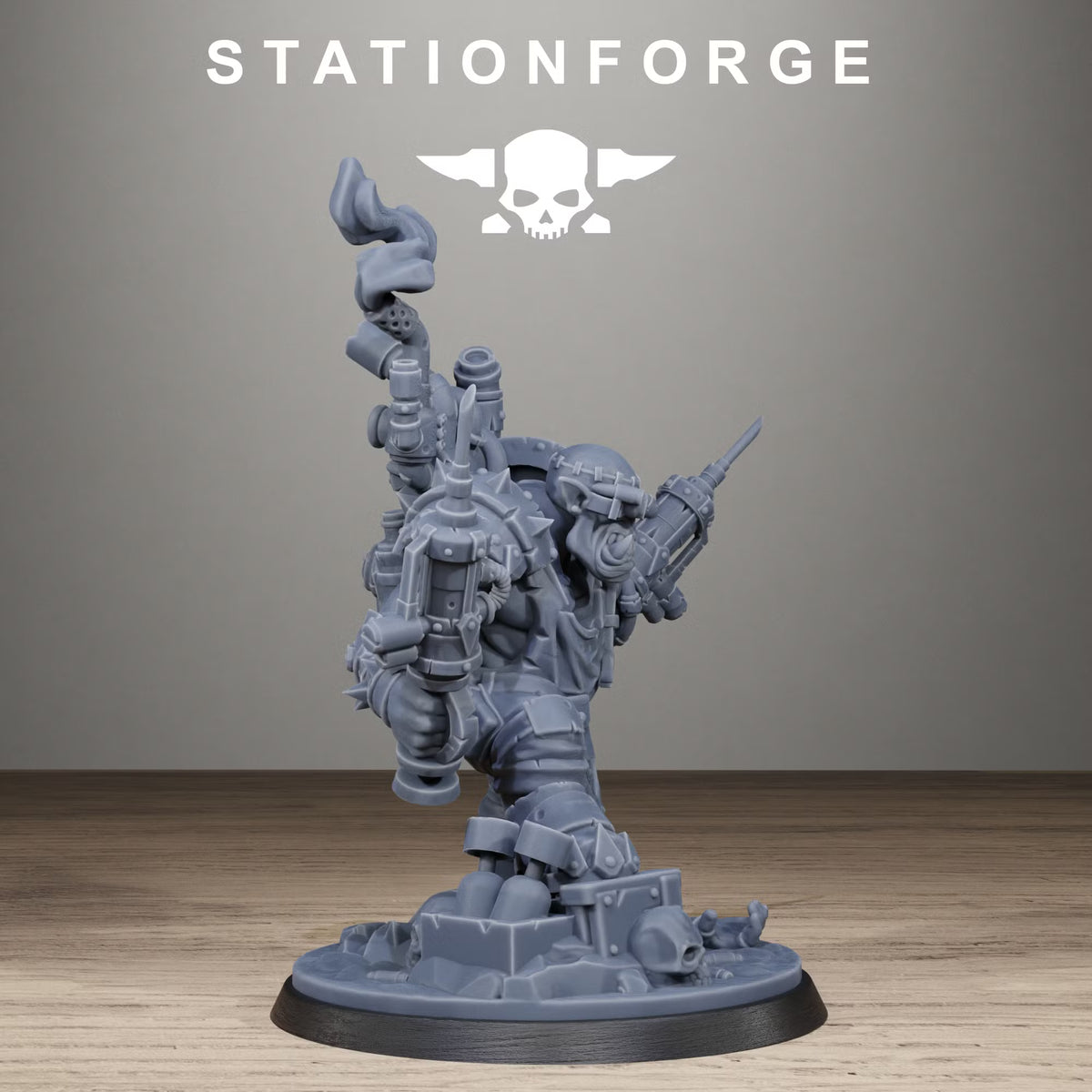 Orkaz Mad Scientist by Station Forge – Resin Printed Grimdark Hero