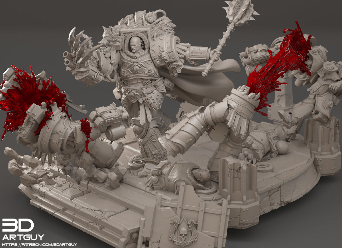 Lord of War Diorama by 3DArtGuy – Resin Printed Galactic Progenitor Scene