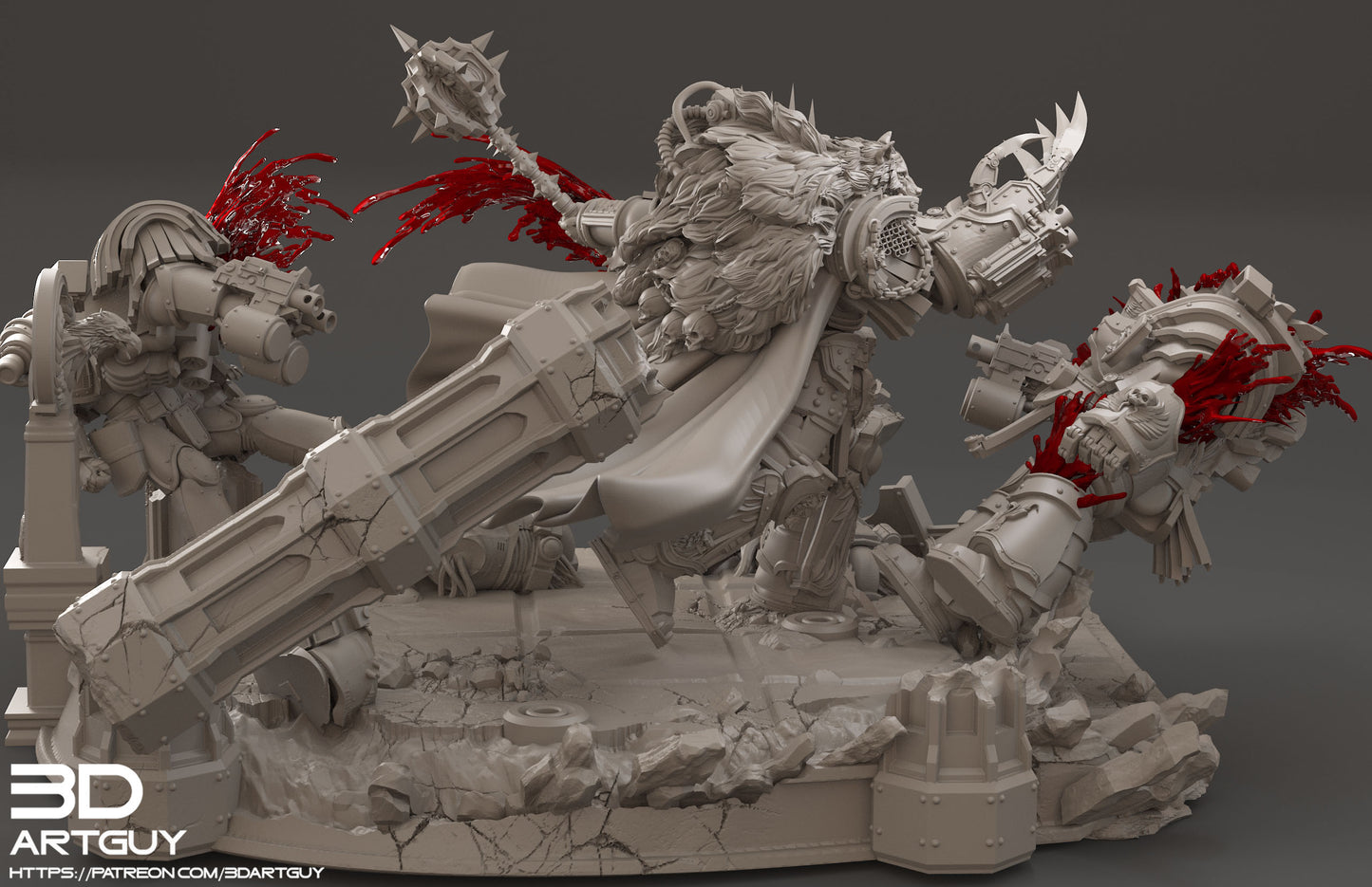 Lord of War Diorama by 3DArtGuy – Resin Printed Galactic Progenitor Scene
