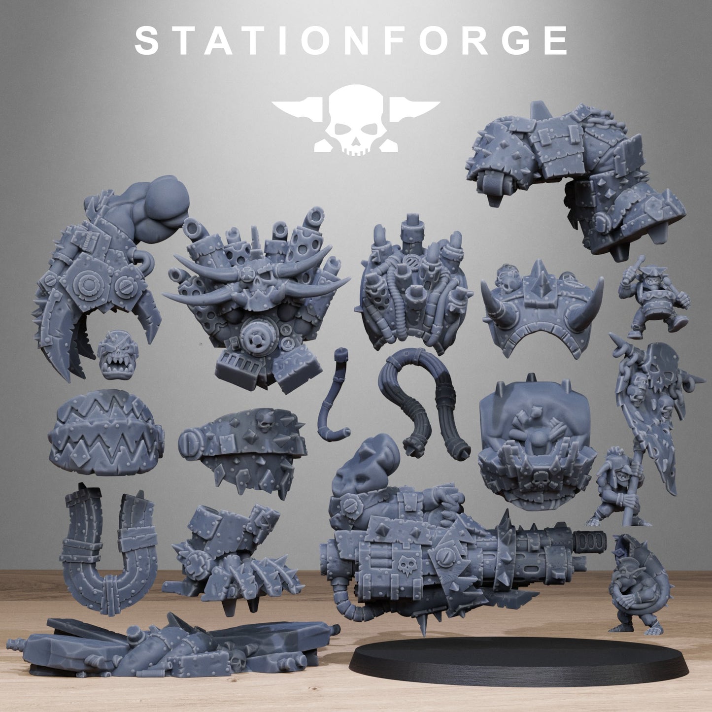 Orkaz Grand Nutta 3.0 by Station Forge – Resin Printed Grimdark Sci-Fi Kit