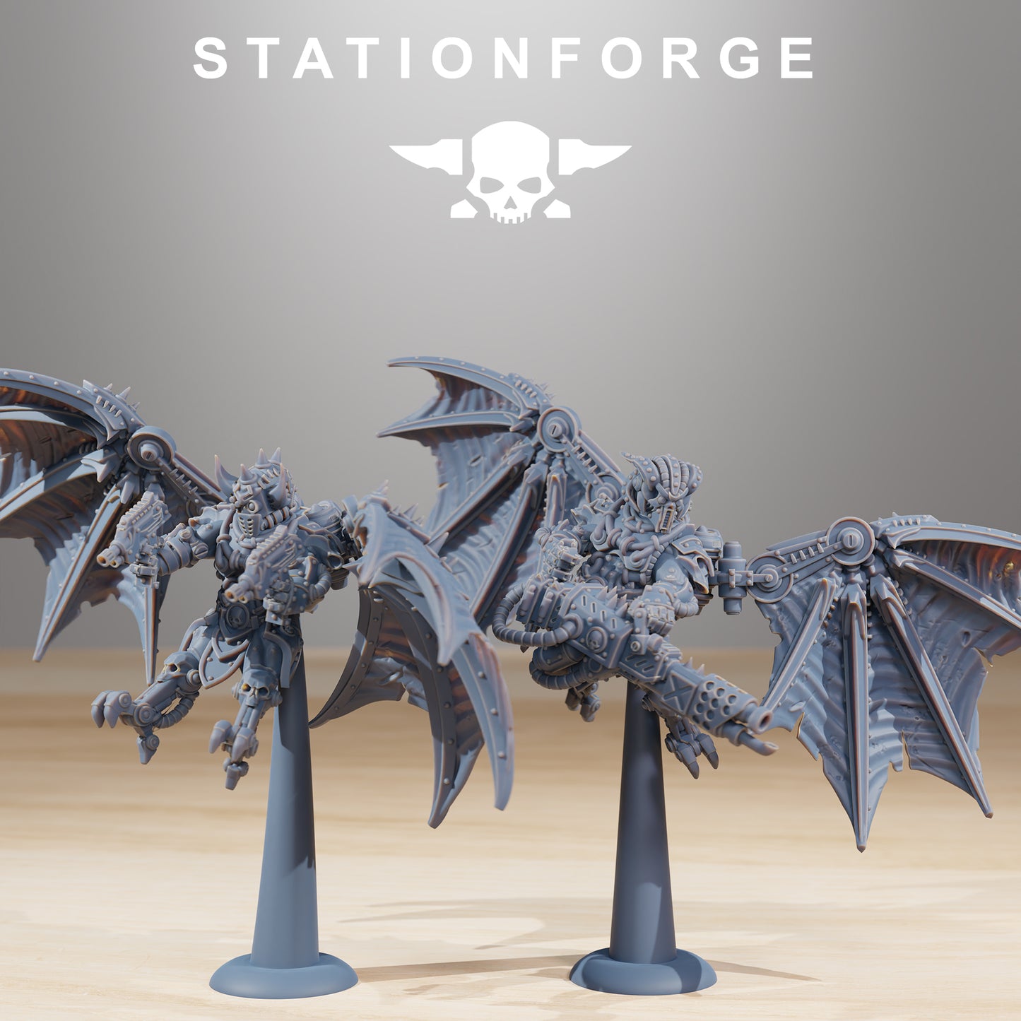 Scavenger Flyers by Station Forge – Resin Printed Grimdark Sci-Fi Flyer Kit