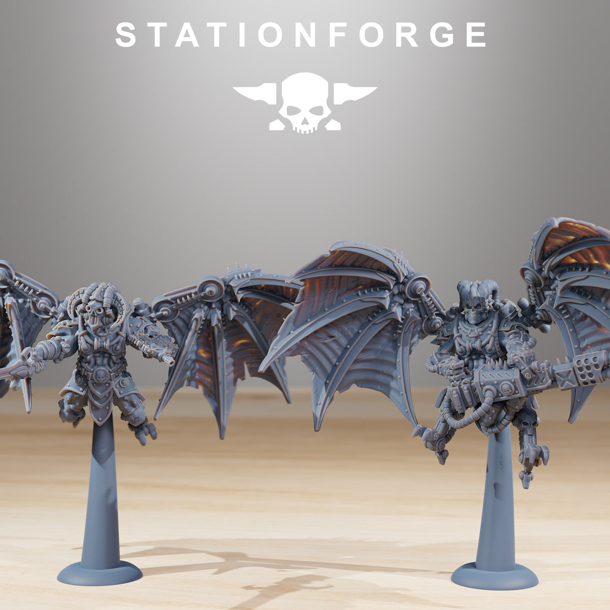 Scavenger Flyers by Station Forge – Resin Printed Grimdark Sci-Fi Flyer Kit