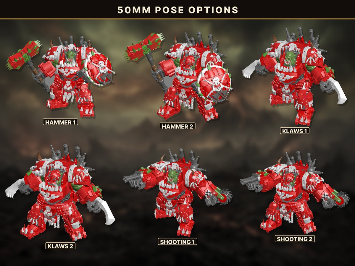 Ork Heavy Armor by 3DArtGuy | 50mm/100mm Scale Resin Printed Miniature